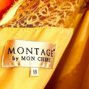 Stunning Mother/Groom gown-  gold/tan laced with satin lining